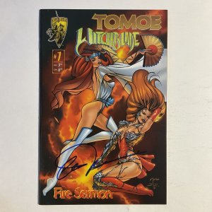 Tomoe Witchblade 1 1996 Signed by Billy Tucci Crusade Comics NM near mint