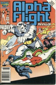 Alpha Flight #1 ANNUAL Marvel Comics Newsstand 1986 (FN+)
