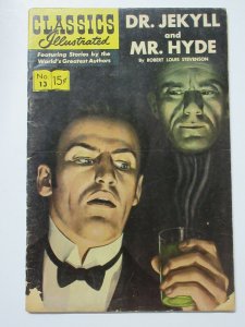 Classics Illustrated- 13 Dr. Jekyll and Mr. Hyde by Robert Stevenson HRN 167