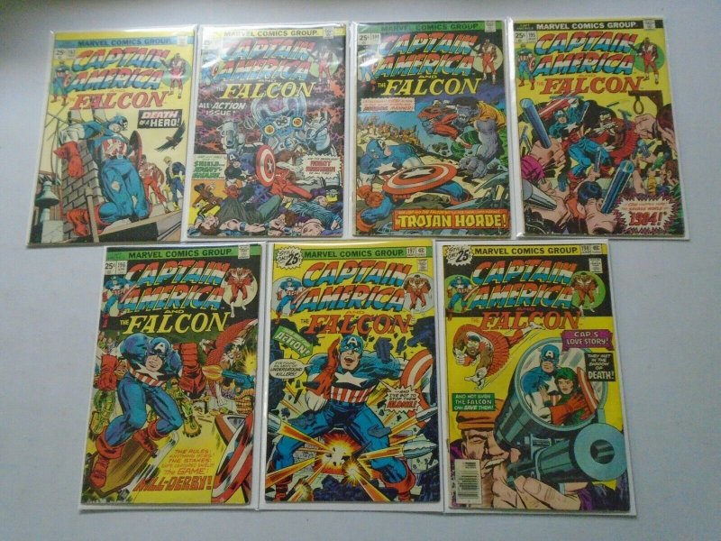 Captain America and The Falcon Comic Lot #183-211 19 Diff Avg 4.0 VG (1975-77)