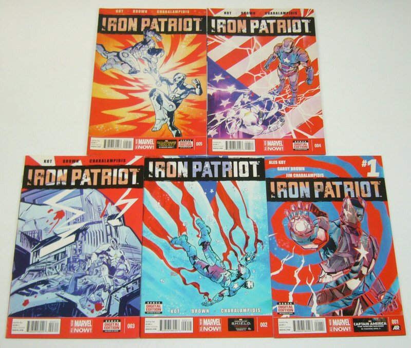 Iron Patriot 1 5 Vfnm Complete Series Iron Man War