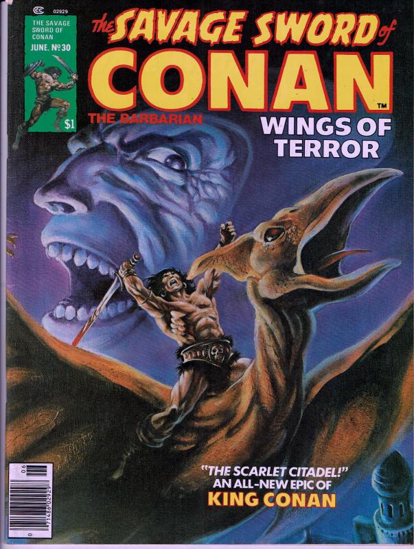 Savage Sword of Conan # 30- Early Conan Magazine - 7.0 or Better