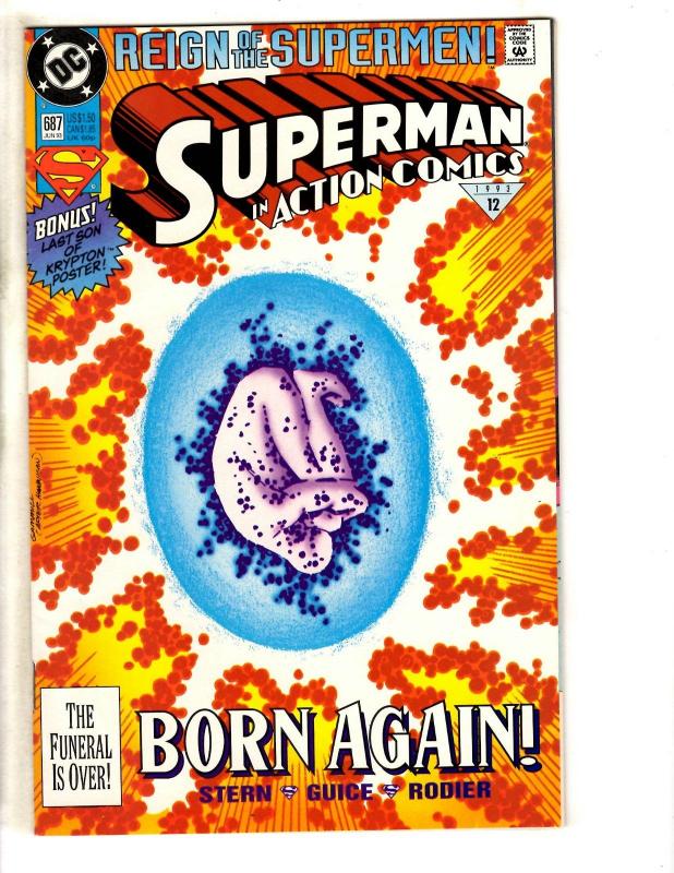 8 Action Comics Feat. Superman DC Comics # 684 685 686 687 (2) 688 689 690 CR12