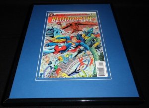 Bloodbath #1 1993 Framed 11x14 ORIGINAL Comic Book Cover DC