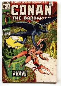 CONAN THE BARBARIAN #9--ROBERT E HOWARD--1971--comic book--Marvel