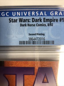 Star Wars Dark Empire (1991) # 1 (CGC 9.8 WP) Rare 2nd Print Only 5 In Census