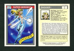 1990 Marvel Comics Card  #14 ( Dagger )  NM