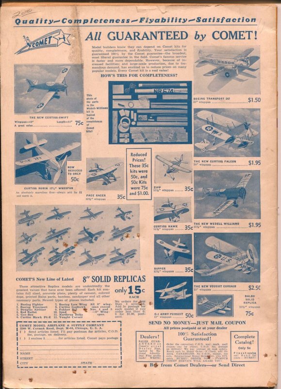 Model Airplane News 6/1934-Russian D-1 fighter plane-Kotula-VG/FN