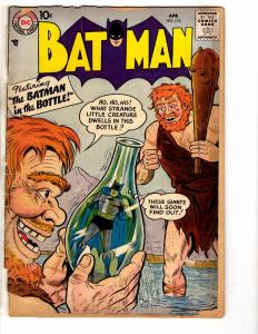 Batman # 115 GD DC Silver Age Comic Book Gotham Joker Robin Catwoman Ivy CR9