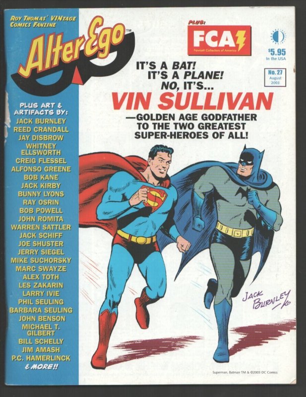 Alter Ego #27 2003-Jeff Gelb collection-Superman-Batman-Alex Toth-Reed Cranda...