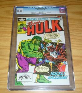 Incredible Hulk #271 CGC 8.0 1st rocket raccoon (from guardians of the galaxy)