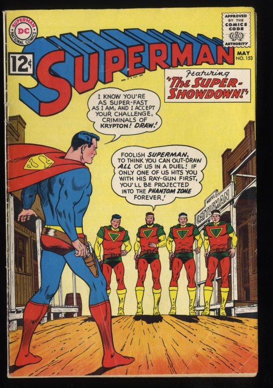 Superman #153 VG 4.0