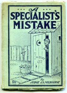 A Specialist's Mistake 1935- early joke book Rare