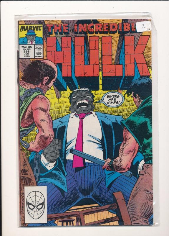 MARVEL COMICS The INCREDIBLE HULK #356 F/VF (SIC372) 