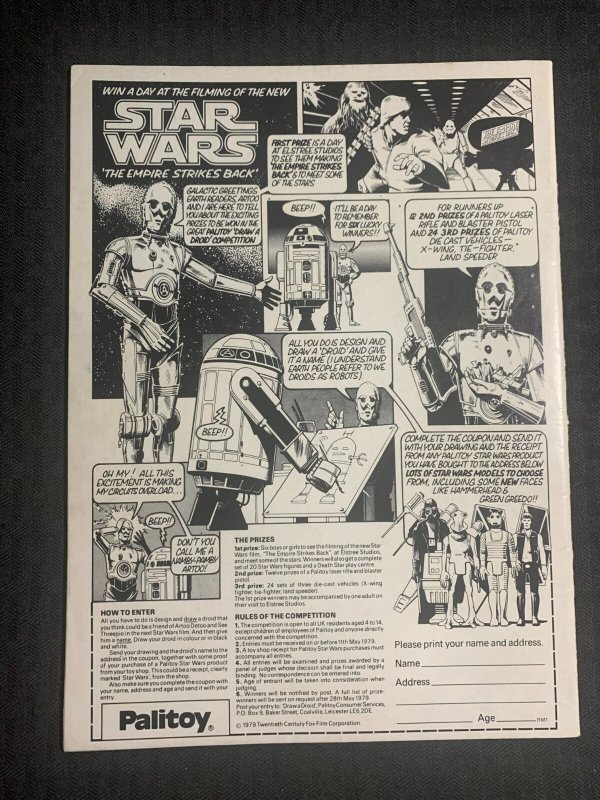 1979 RAMPAGE Marvel UK Magazine #10 FN 6.0 Hulk / X-Men / Dr Strange