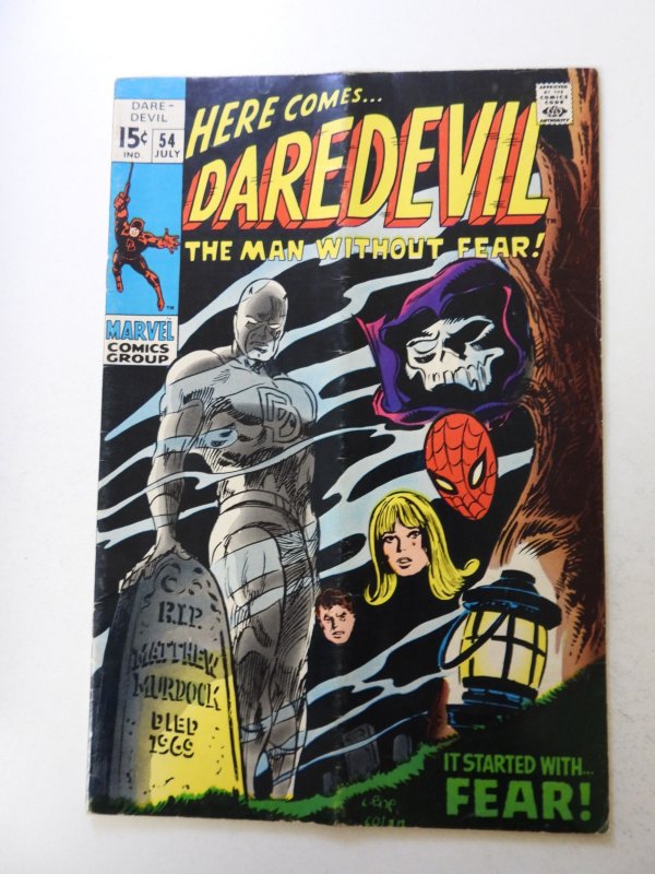 Daredevil #54 VG condition subscription crease