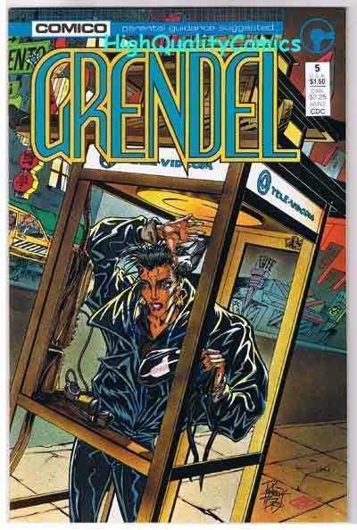 GRENDEL #5, NM+, Pander, Comico, Devil, Matt Wagner,1 986, more in store