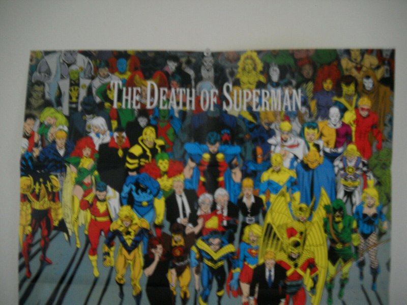 1992 Death of Superman Poster  