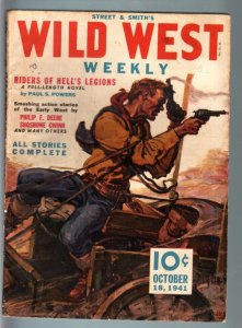 WILD WEST WEEKLY 10/18/1941-WESTERN PULP-SHOSHONE GWINN FN
