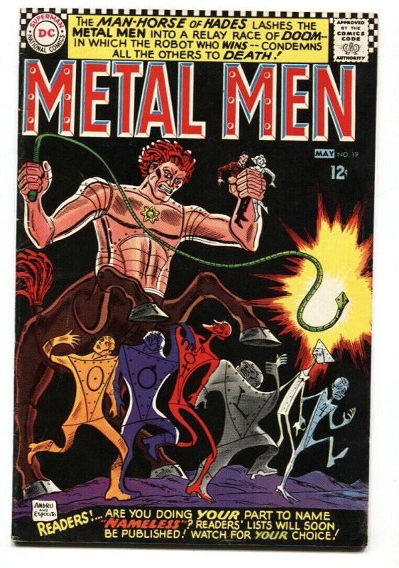 Metal Men #19 comic book 1966- DC Silver Age- Man Horse of Hades