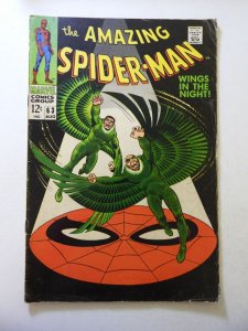 The Amazing Spider-Man #63 (1968) VG Condition moisture stain bc