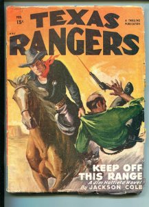 TEXAS RANGERS-02/1948-WESTERN PULP THRILLS-JIM HATFIELD-good/vg