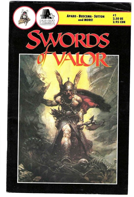 Sword of Valor 1, Aparo, Buscema & Sutton art, Frazetta Cover! VF