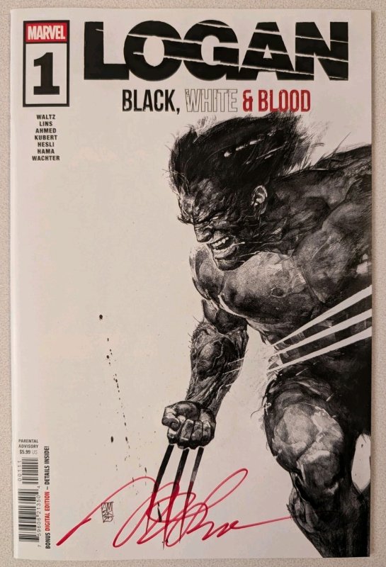 Logan: Black, White & Blood #1 Alex Maleev Cover A Signed By Alex Maleev W/COA!