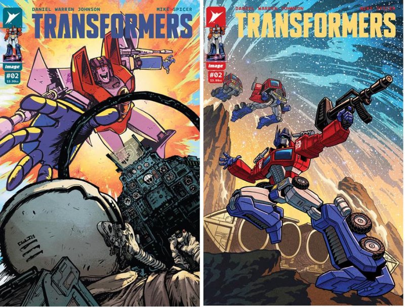 (2023) Image Comics TRANSFORMERS #2 A & B VARIANT COVER SET!