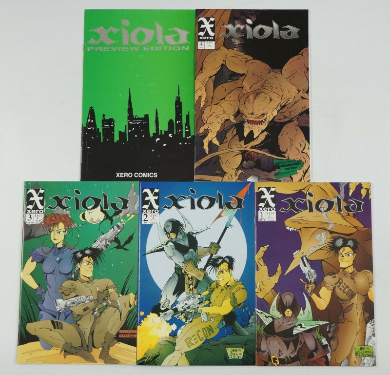 Xiola #1-4 VF/NM complete series + preview - fantasy & science fiction anthology