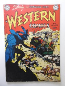 Western Comics #9 (1949) GD/VG Condition! Moisture damage, 1 in spine split