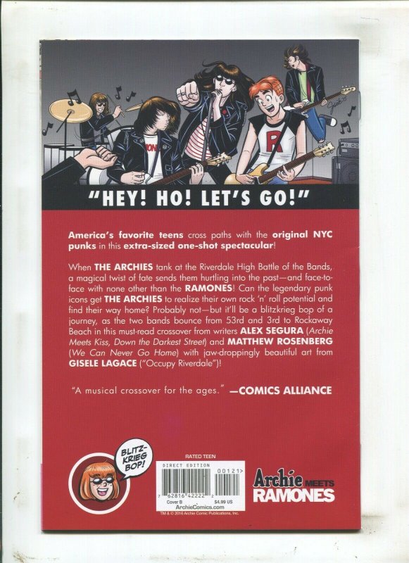 Archie Meets Ramones #1 - Gabba Gabba Hey Variant (9.2) 2016