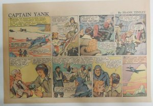 (52) Captain Yank Sundays by Frank Tinsley 1943 11 x 15 inches Complete Year !