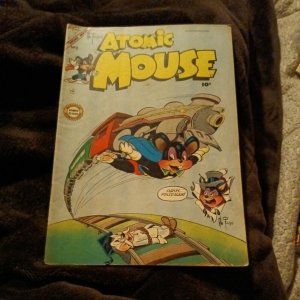 Atomic Mouse #9 1954-Charlton Funny Animal comics Golden age precode cartoon
