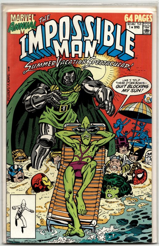 The Impossible Man Summer Vacation Spectacular #1 Direct Edition (1990) Impos...