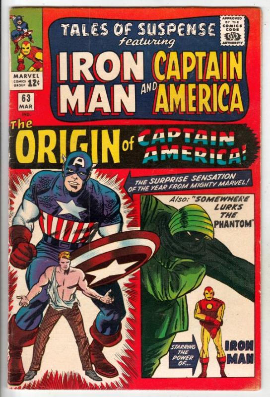 Tales of Suspense #63 (Mar-65) VF/NM High-Grade Iron Man, Captain America