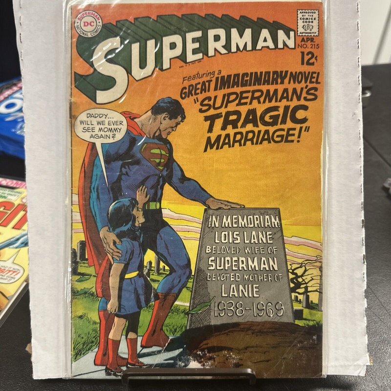 Superman 215 absolutely gorgeous Neal Adams cover