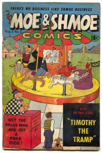 Moe and Shmoe #2 1948- Timothy the Tramp- Final issue VG