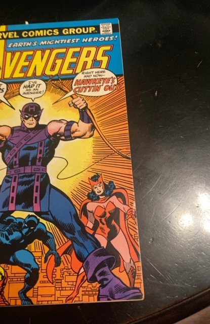 The Avengers #109 (1973)Hawkeye quits