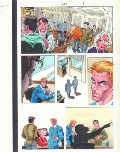 Spectacular Spider-Man #260 p.9 Color Guide Art - Daily Bugle - by John Kalisz