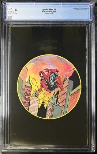 Spider-Man #1 1990 Marvel Comics CGC 9.8 Platinum Edition White Pages 008