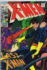 X Men #59 ORIGINAL Vintage 1969 Marvel Comics Neal Adams Sentinels