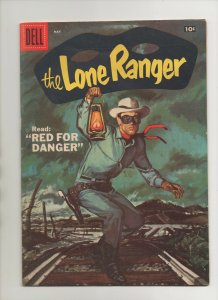Lone Ranger #107 - Dell Painted Cover Red For Danger - (Grade 7.0) 1957
