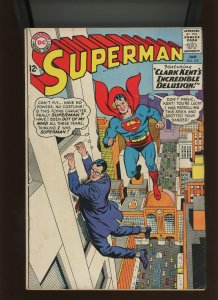 (1965) Superman #174: SILVER AGE! CLARK KENT'S INCREDIBLE DELUSION! (5.0)