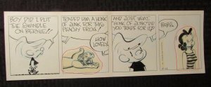 Late 80's Early 90's THE SMITH FAMILY Original Comic Strip Art 16.5x5.5 10/12