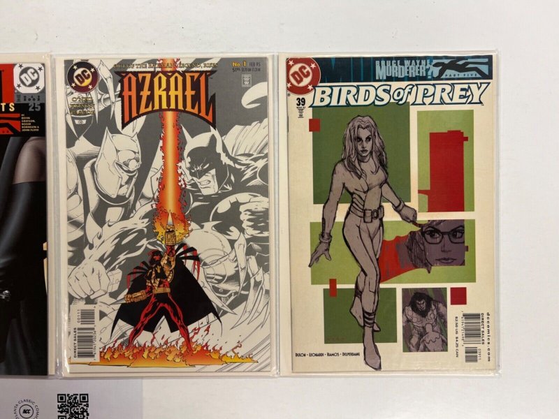 4 DC Comics Birds Of Prey # 39 + Azrael # 1 + Batman # 25 + Robin # 98 96 JS35