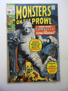 Monsters on the Prowl #12 (1971) VG Condition