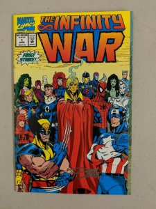Infinity War #1 (1992) Signed by Ron Lim with COA (9.2) - Adam Warlock Thanos