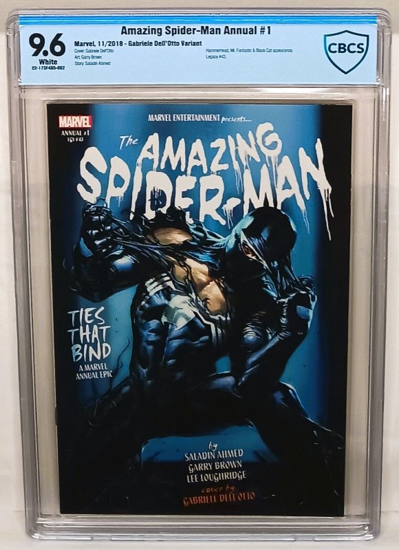 AMAZING SPIDER-MAN Annual #1 CBCS 9.6 Symbiote Black Costume Venom Marvel Comics