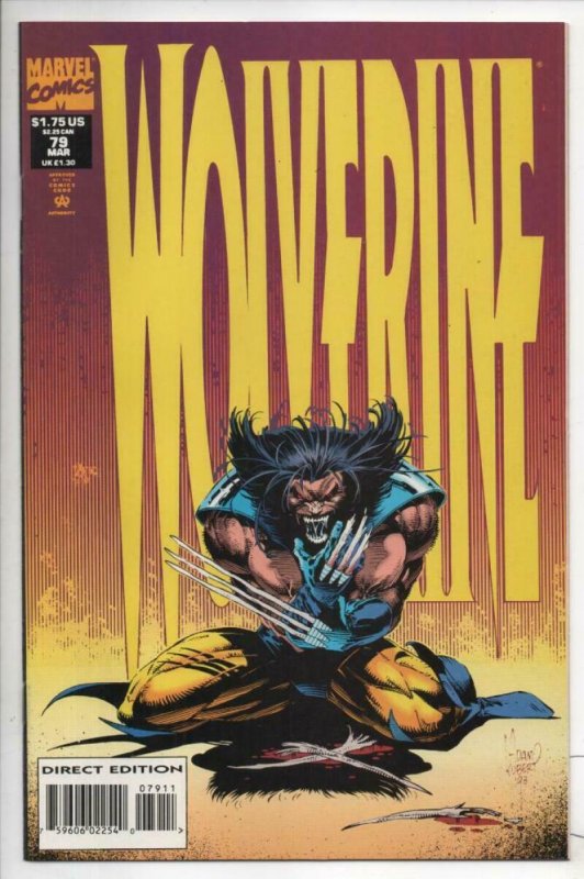 WOLVERINE #79, NM, Andy Kubert, 1988 1994,  Cyber Cyber 